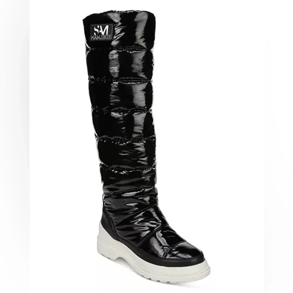 NIB Sam Edelman Camora Waterproof Puffer Tall Boots Black